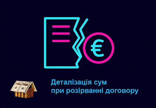 ✨ Деталізація сум при розірванні договору